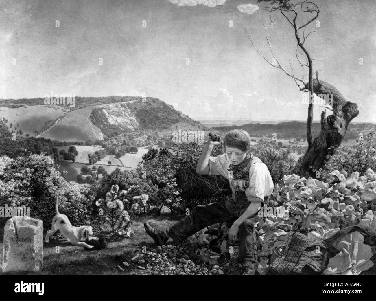 Il Stonebreaker. 1857-8. da J brett Foto Stock