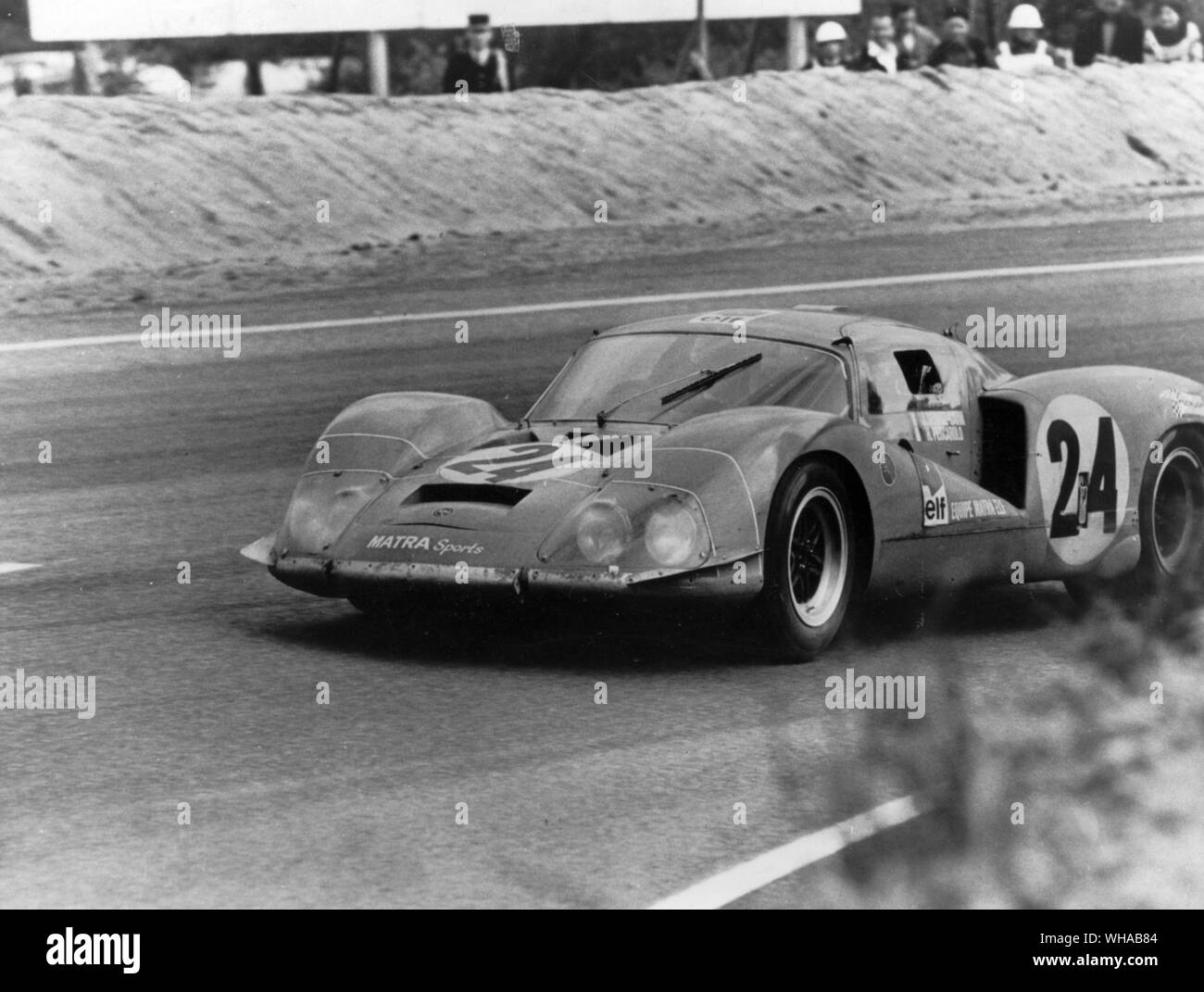 La Matra 3 litro V-12 coupe a Le Mans nel 1968. I piloti sono stati Johnny servomeccanismi Gavin e Henry Pescarolo Foto Stock