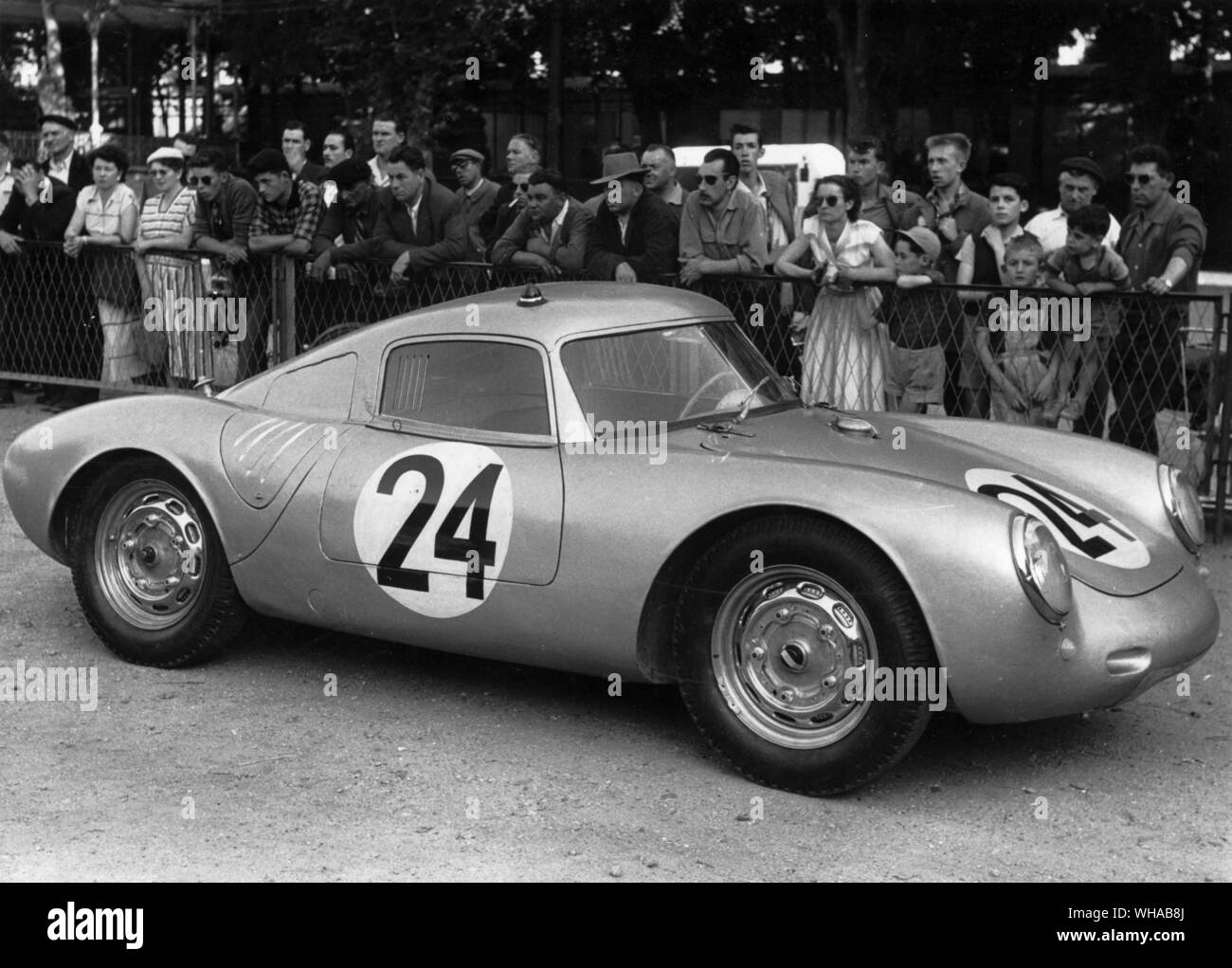 1956 Porsche RS Le Mans Coupe Foto Stock