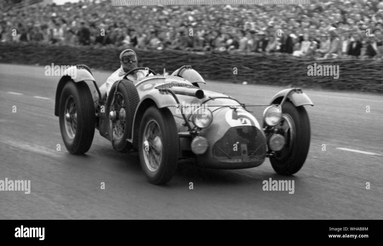 Louis Rosier a Le Mans nel 1950 Foto Stock