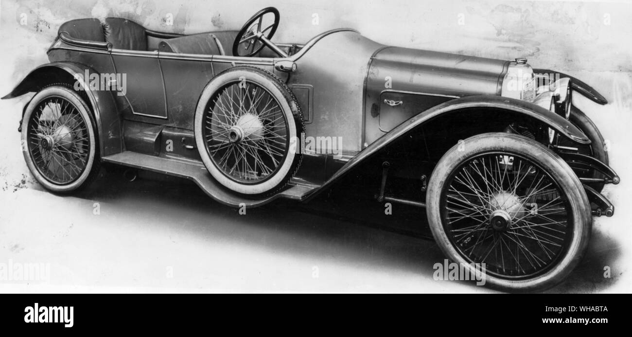 Gli organismi sportivi sul touring chasses Mors valvola a manicotto 17/20 hp 1913 Olympia Motor Show Foto Stock