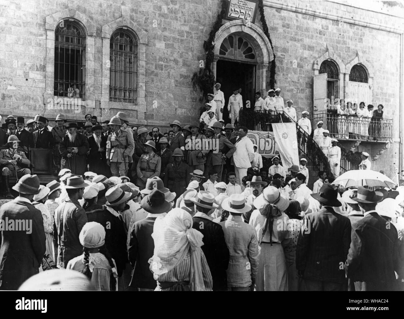 Reception . Allenby in Gerusalemme 1917 Foto Stock