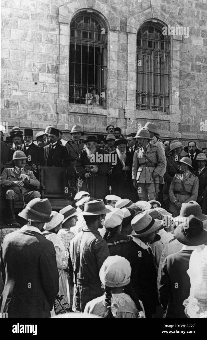 Reception . Allenby in Gerusalemme 1917 Foto Stock