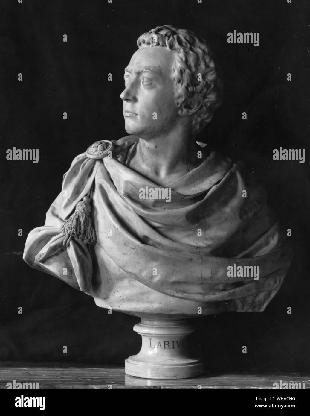 Jean Antoine Houdon . Busto di La Rive. 1783-5. Foto Stock