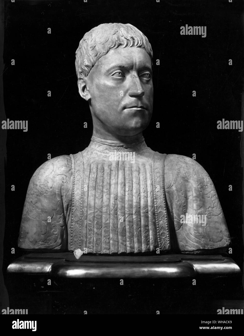 Mino da Fiesole. Busto di Piero de' Medici 1453. Firenze Foto Stock