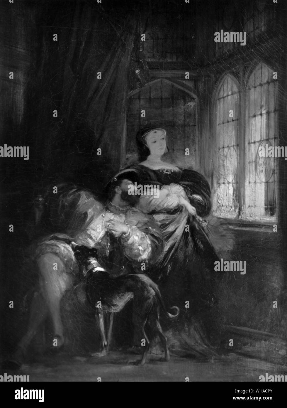 Richard Parkes Bonington. Francesco I e Margherita di Navarra 1827 Foto Stock