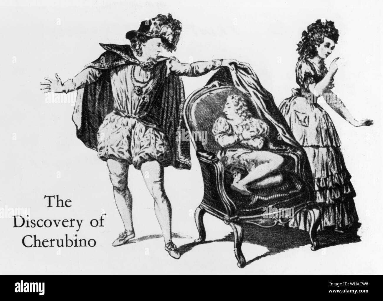 Scoperta Di Cherubino Nelle Nozze Di Figaro Foto Stock Alamy