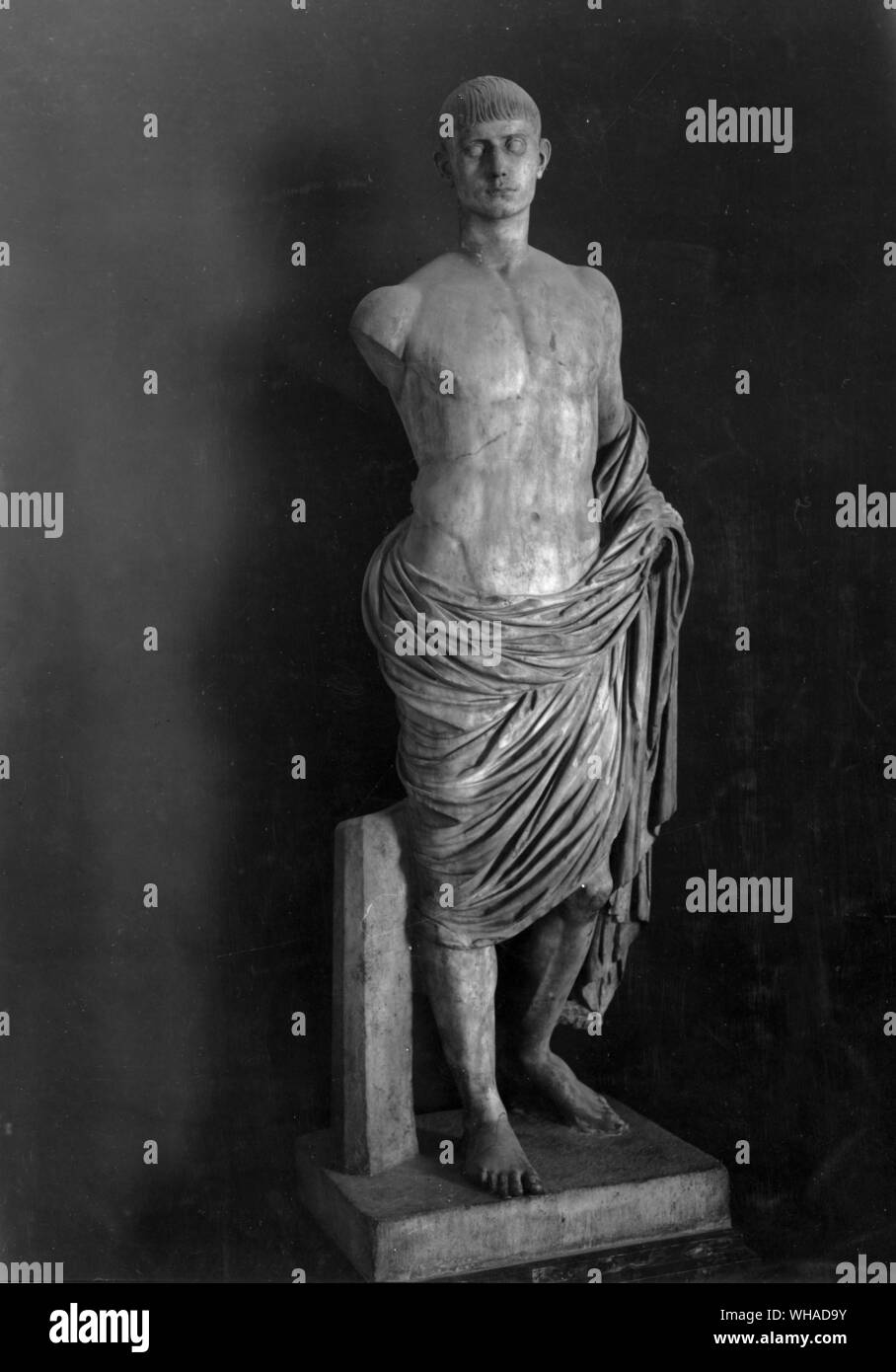 Marcus Bruto. Bruto, Marco Giunio romano, assassino cospiratore, e politico; ha combattuto al fianco di Pompeo il grande e contro Giulio Cesare nella battaglia di Pharsalus 048b, ma sconfitto e perdonato da Cesare; governatore della Gallia Cisalpina 046Folle b; pretore 044b; con Decimus Bruto e gaio Cassio Longino, led assassinio di successo congiura contro Giulio Cesare 044b; al momento della sollevazione popolare contro i cospiratori, fuggiti in Macedonia e esercito sollevata 044b, con il supporto del senato; unite cassio in opposizione a Marco Antonio e Ottaviano, ma sconfitta nella battaglia di Filippi 042b; il suicidio  085b-042b . . Foto Stock