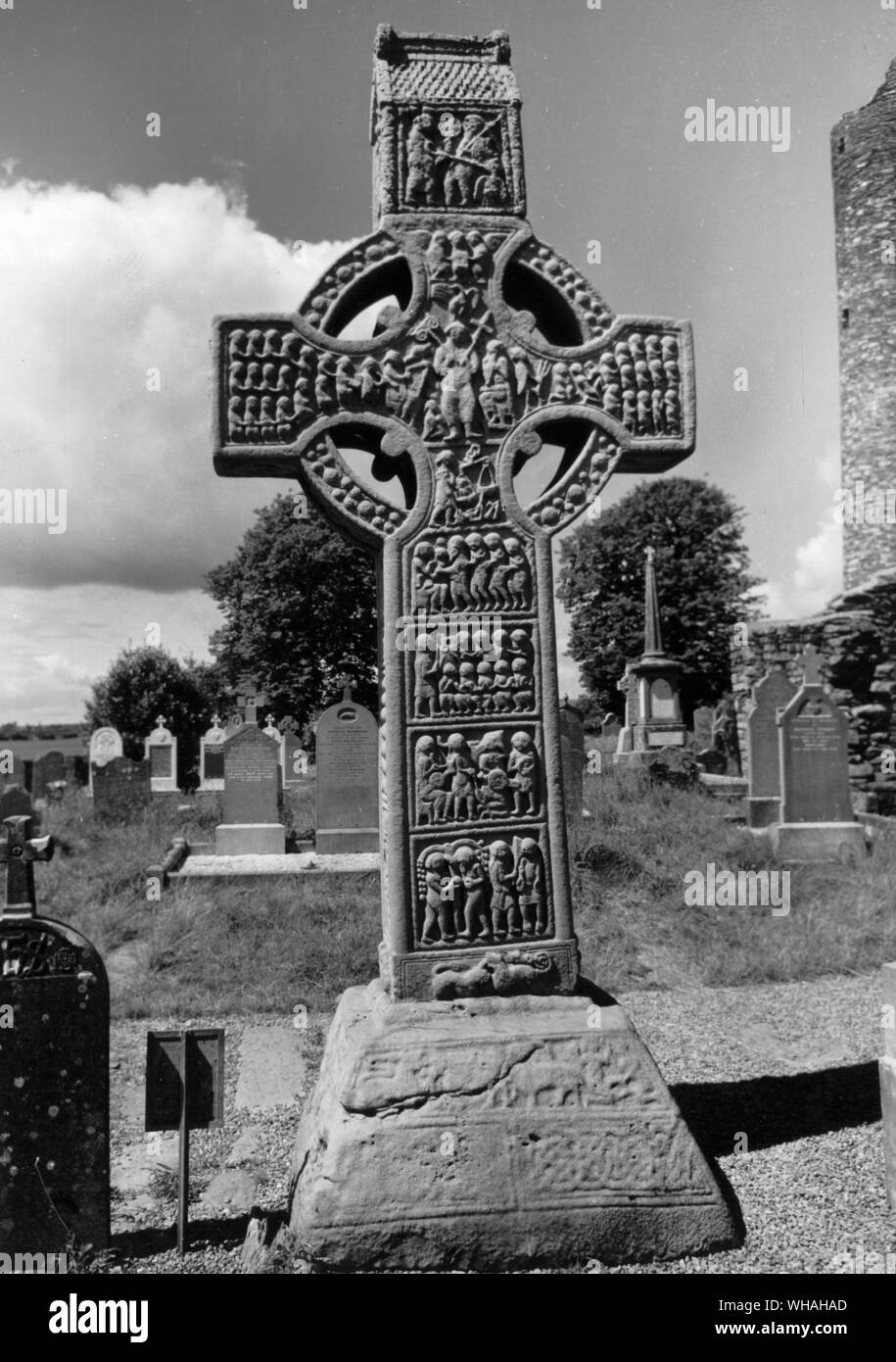 Monasteboice. Muiredach's Cross Foto Stock