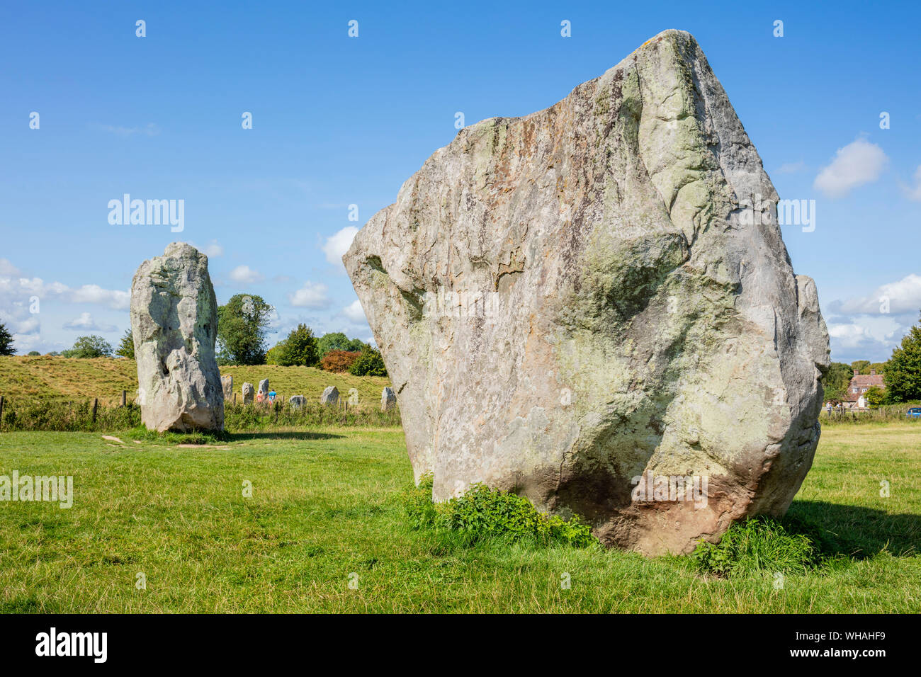 Avebury Stone Circle Wiltshire, Inghilterra UK GB Europa Foto Stock