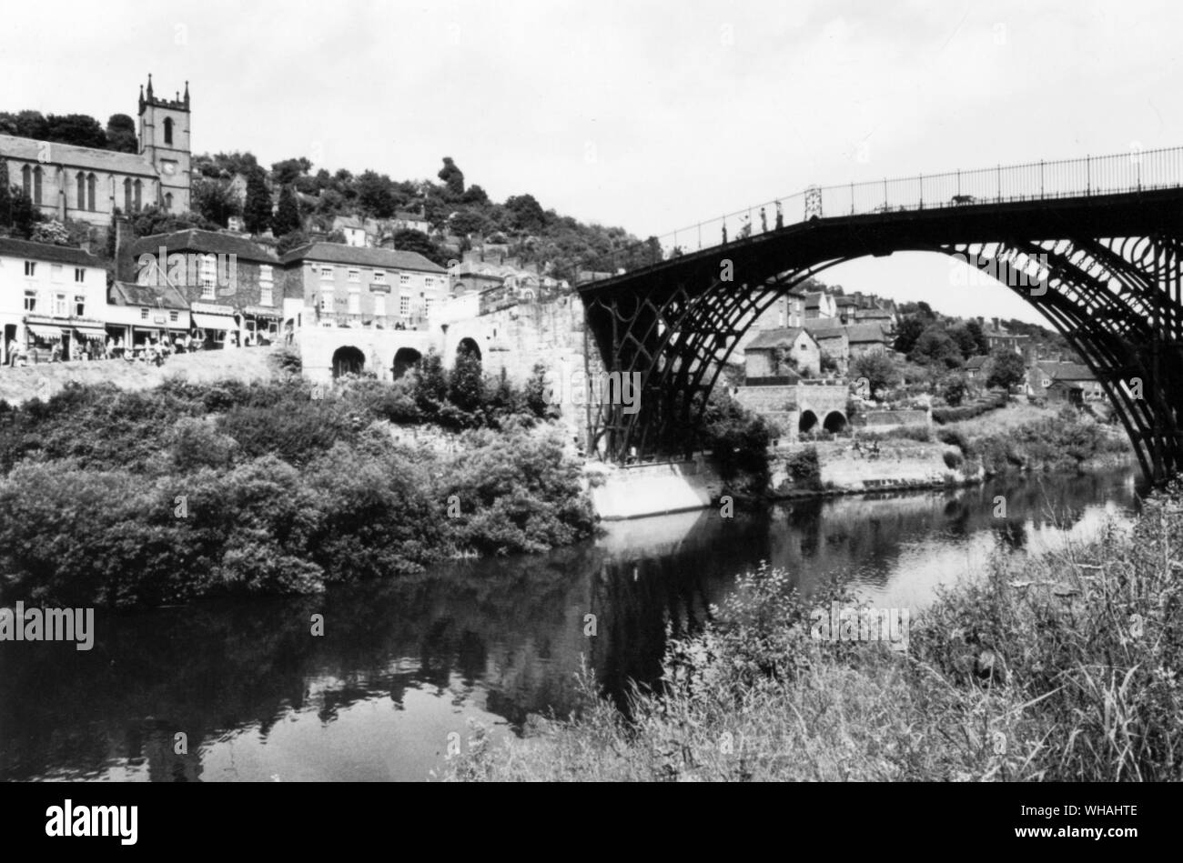 Ponte di ferro. Salop Foto Stock