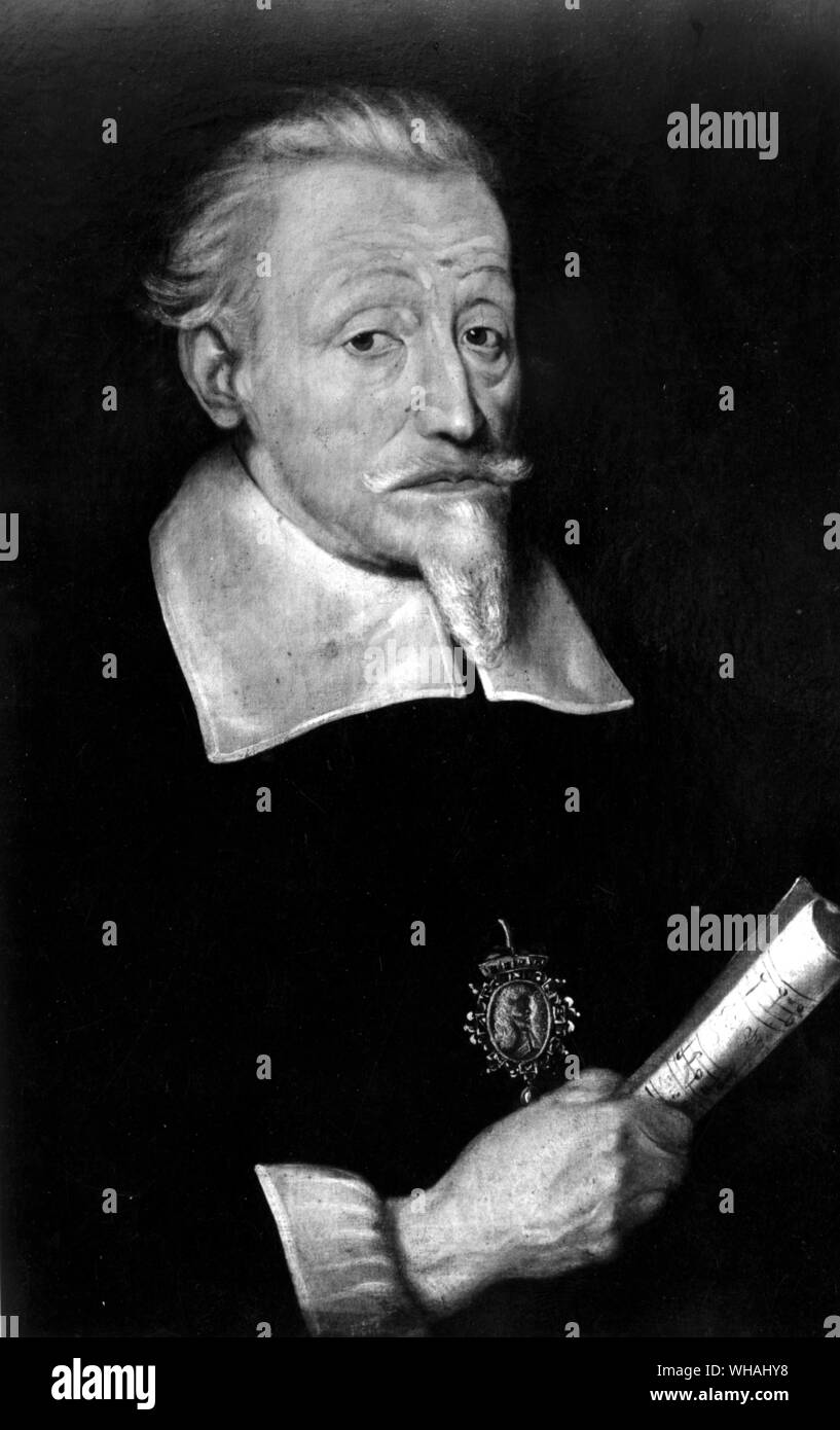 Heinrich Schutz 1585-1672. Schutz, Heinrich (anche il Sagittario) del compositore tedesco; composto Salmi di David 1619, opera Dafne (prima opera tedesca), Oratorio di Natale 1664  1585-1672 . . Foto Stock