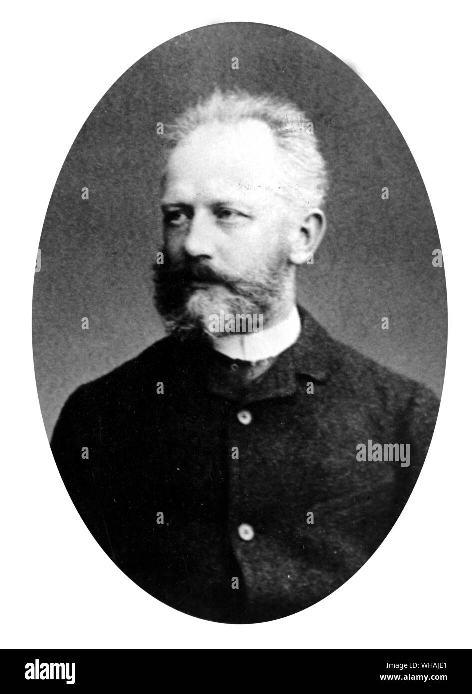 Tchaikovsky nel 1884. Ciaicovskij, Pyotr Ilyich (anche Peter Ilich Tchaikovsky) Il compositore russo e il conduttore  1840-1893 . . . . . Foto Stock