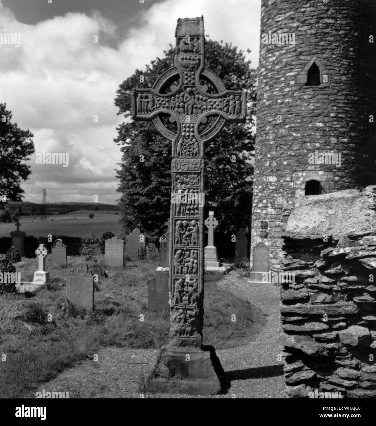 Monasterboice. Croce Ovest. Foto Stock