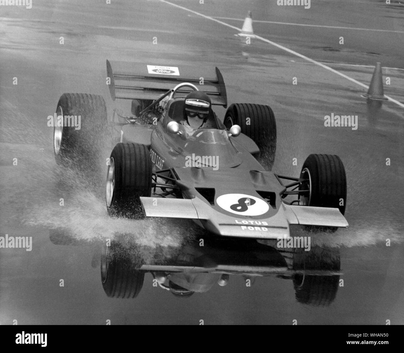 Jochen Rindt Lotus 72 Silverstone 26 Aprile 1970 Foto Stock