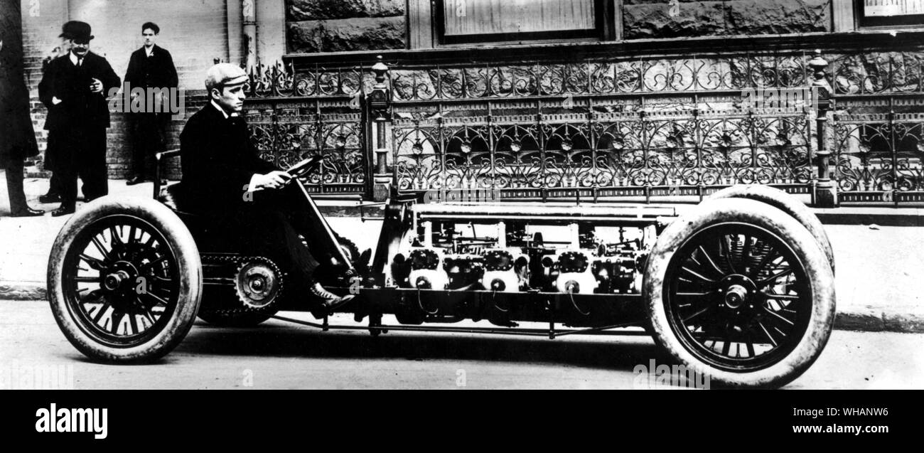 1904 Buffum flat-8 auto racing Foto Stock