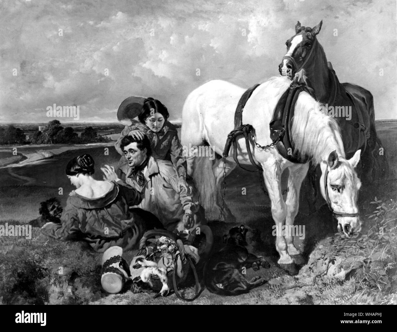 Barney, lasciare le ragazze solo!. 1850. Da J F Aringa Foto Stock