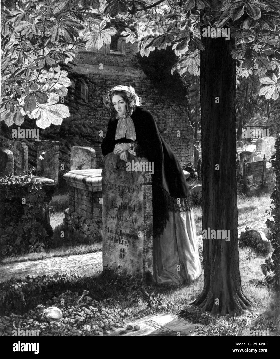 Il dubbio: "è in grado di asciugare queste ossa rivivere?". 1855. da Henry un Bowler. 1824-1903 Foto Stock