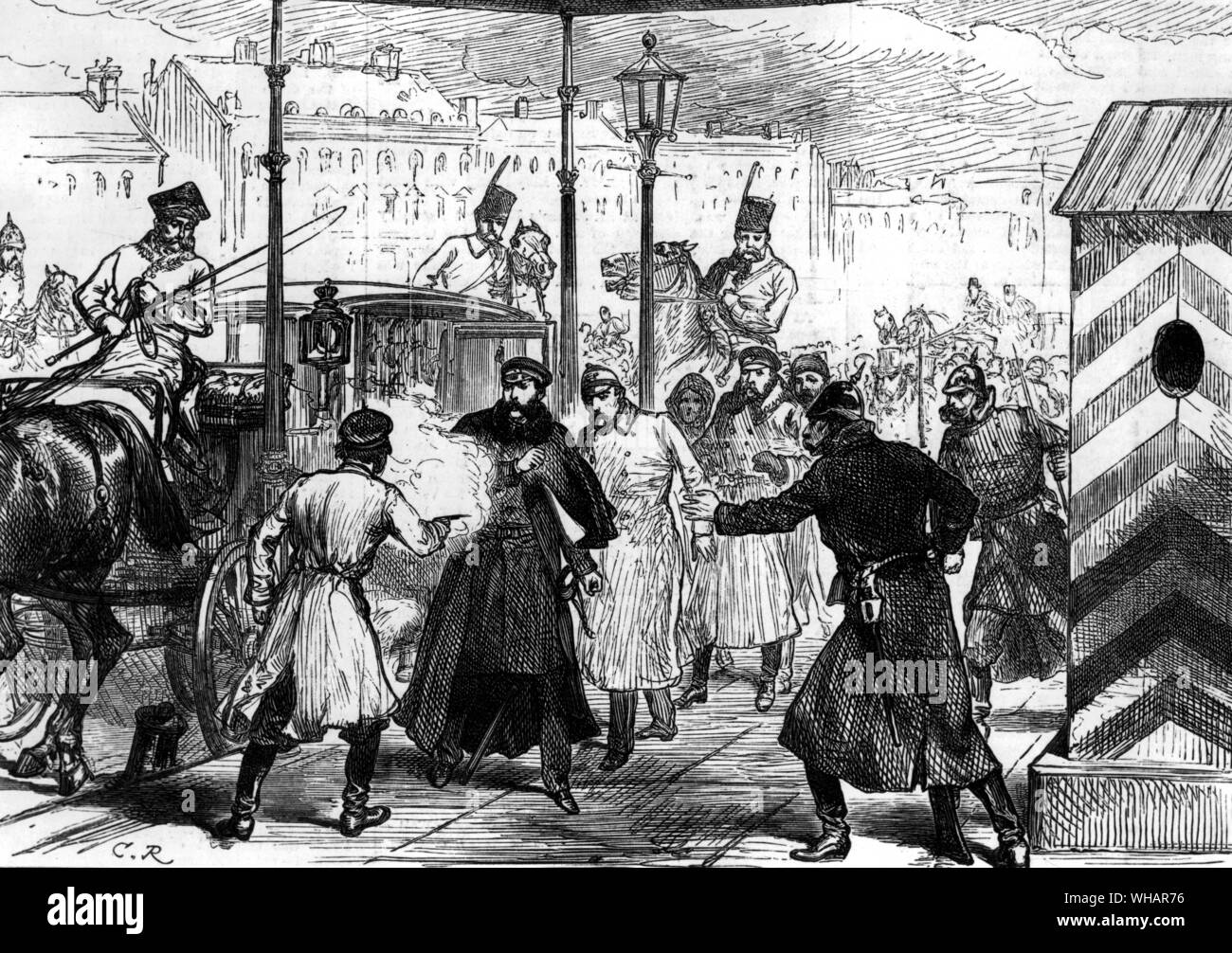 Attentato alla vita del conte Loris Melikoff. 1825 ? - 1888 Foto Stock