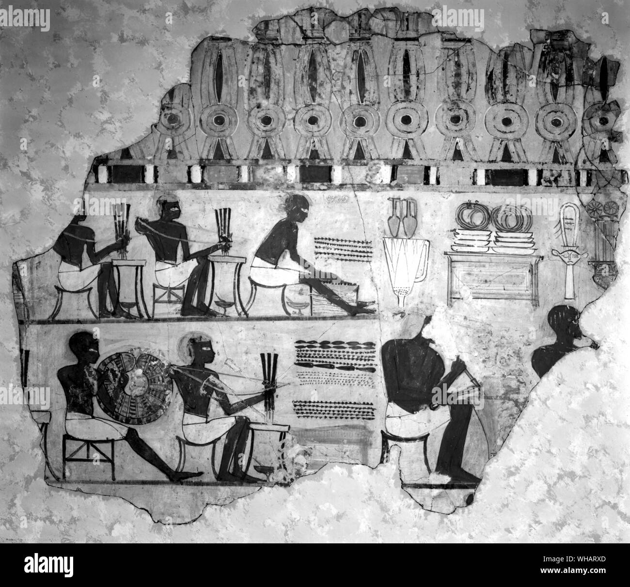 Pittura murale che mostra i gioiellieri a lavoro. Dalla tomba di Sebekhotep a Tebe.. Xviii dinastia c 1420 BC Foto Stock