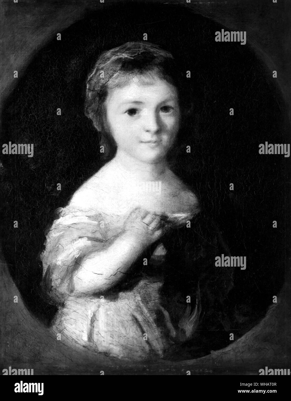 Georgiana Spencer Duchessa di Devonshire 1757-1806 come un bambino. ascritto a Joshua Reynolds circa 1759-1761. Foto Stock