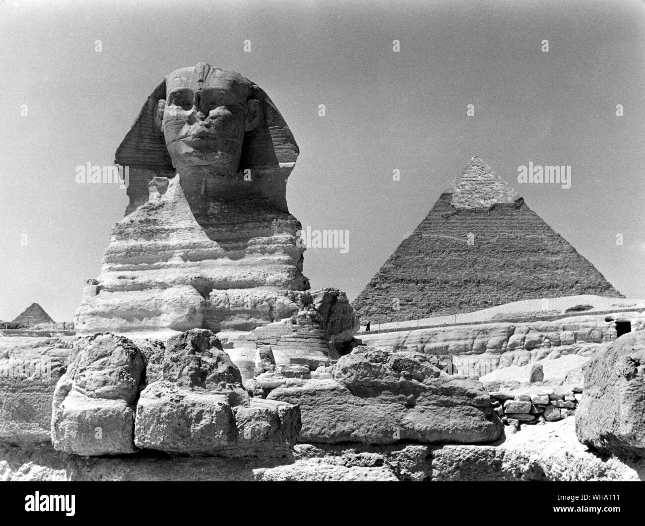 Chefren Piramidi di Gizah Foto Stock