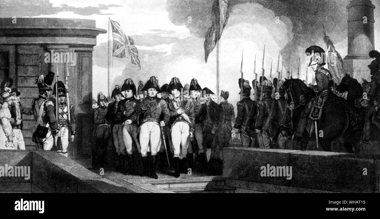 La cerimonia di apertura di Waterloo Bridge di Londra. 18 giugno 1817. Da J Edwards dopo J UN Atkinson Foto Stock