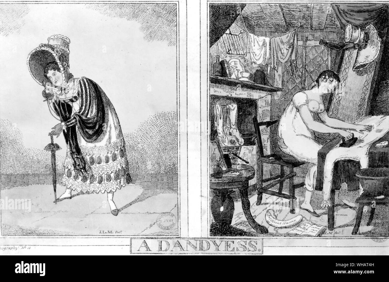 Un Dandyess. all inizio del XV secolo Foto Stock