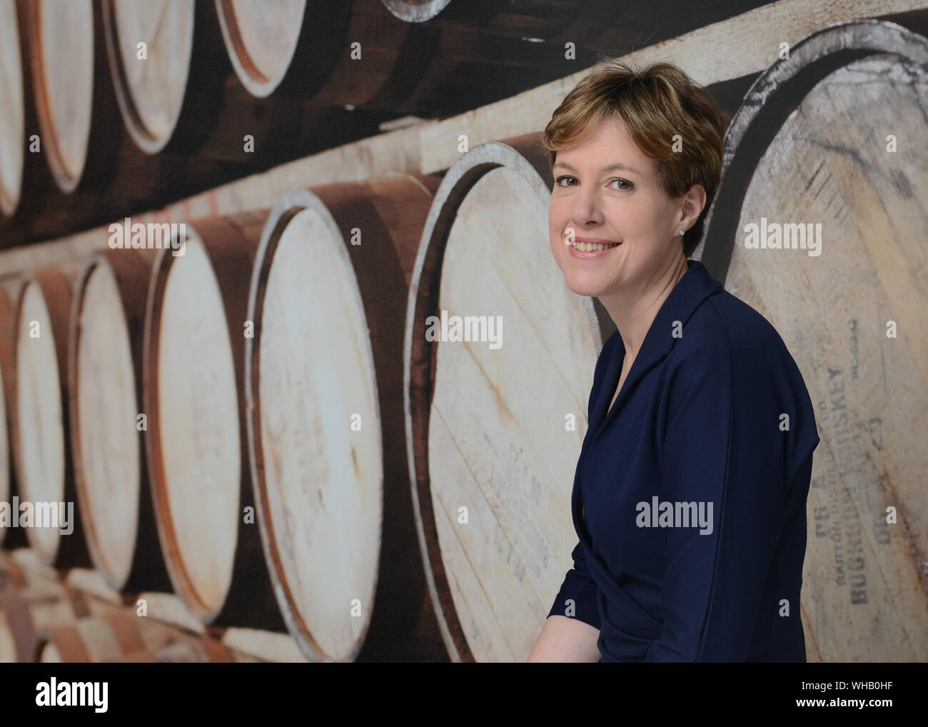 Karen Betts il CEO del whisky scozzese associazione con sede a Edimburgo in Scozia, Regno Unito Foto Stock