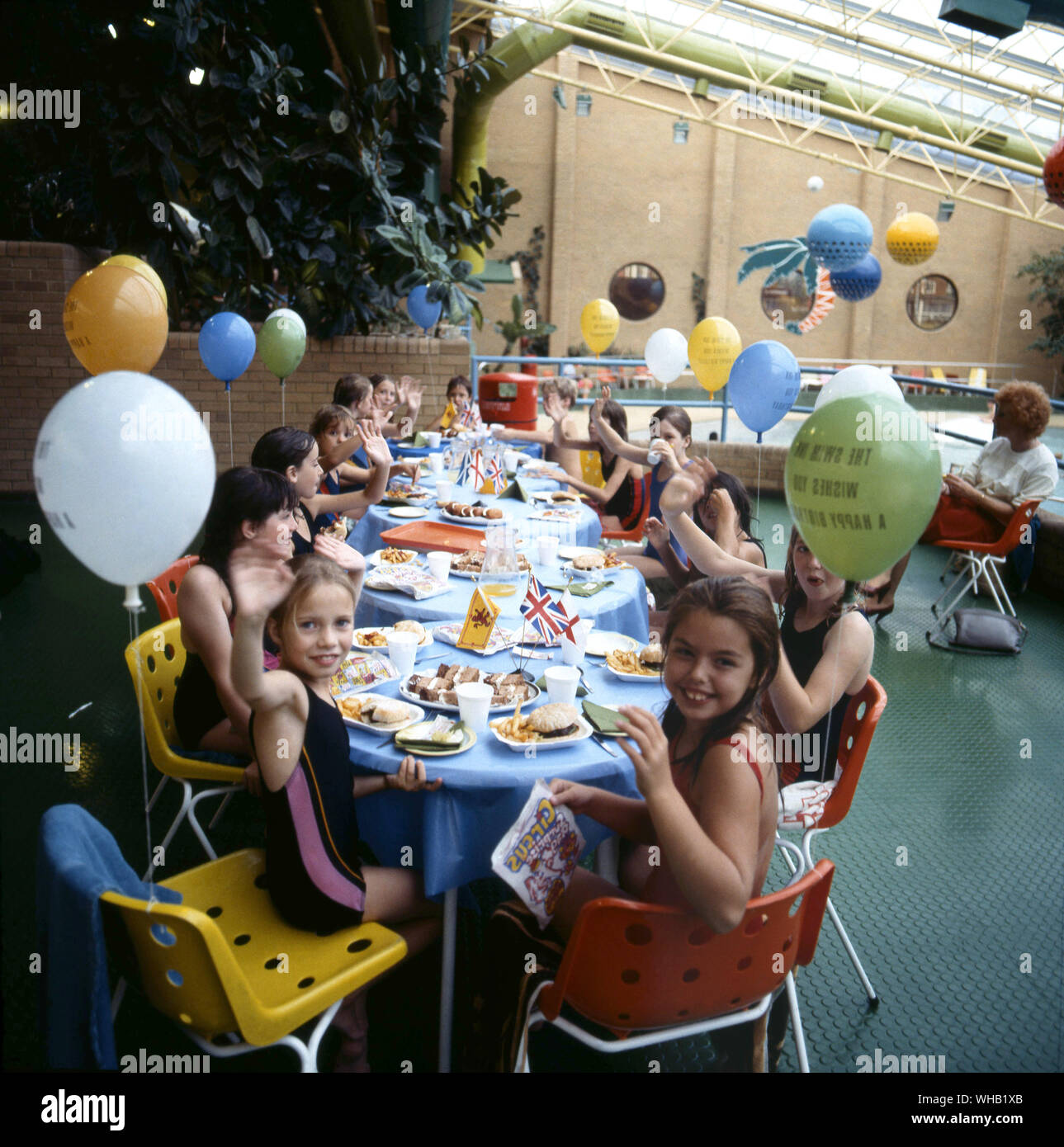 Festa dei bambini a Fulham piscine . Foto Stock