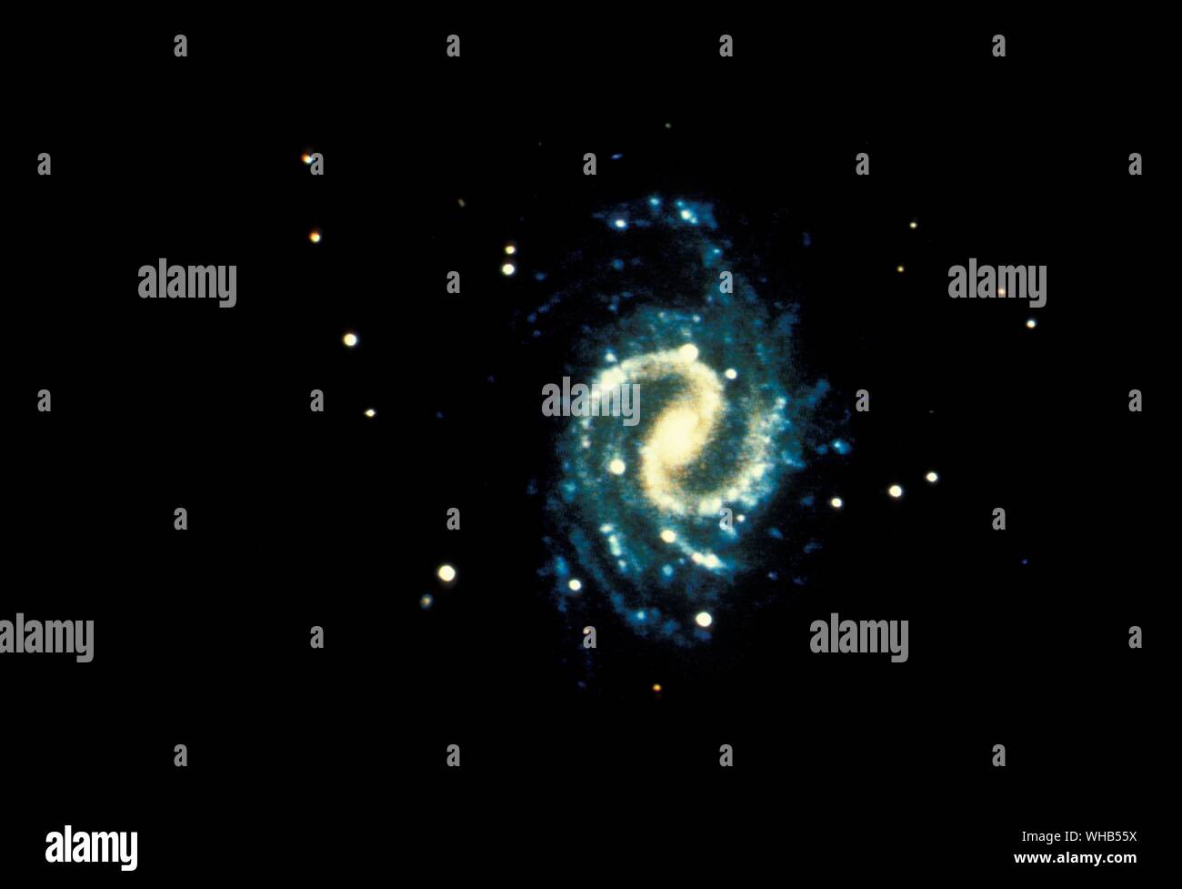 Galassia a spirale. Foto Stock