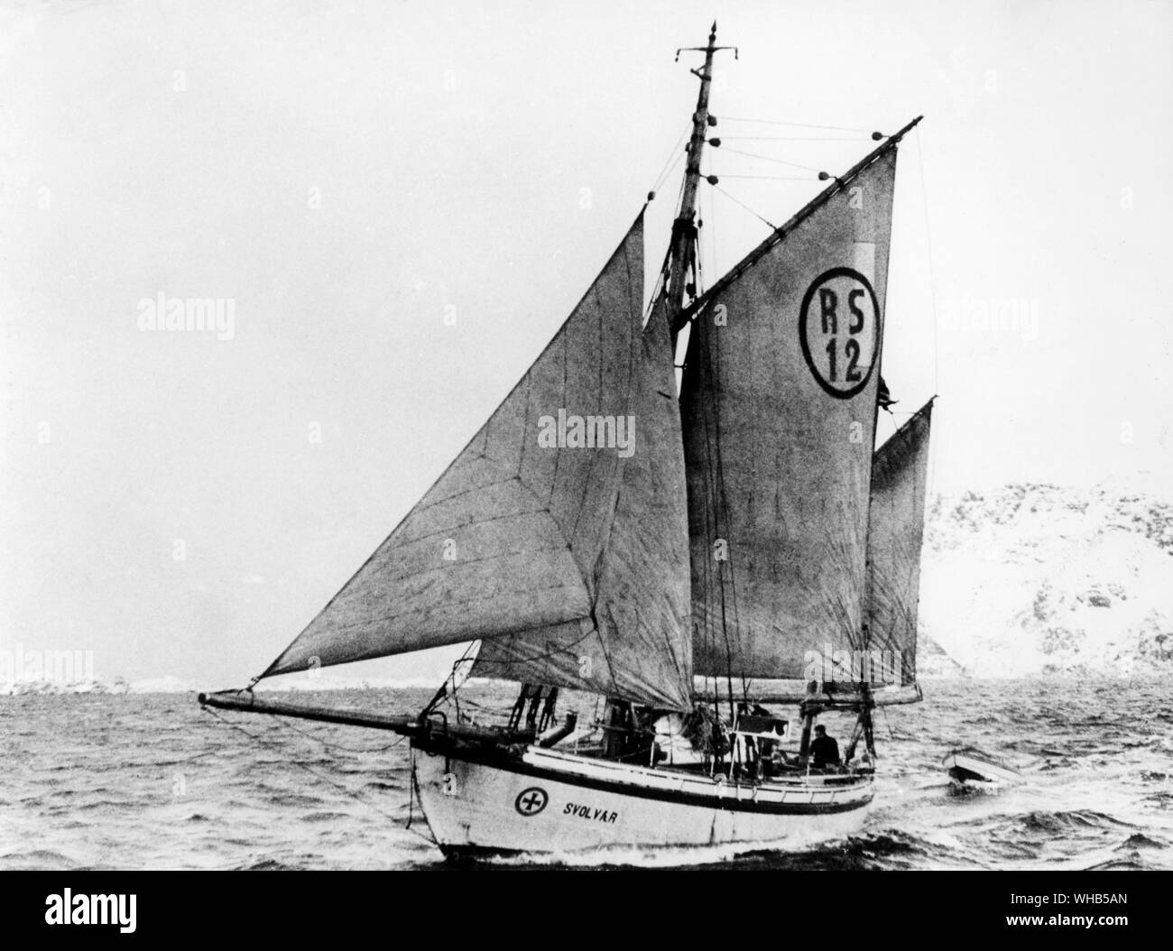 La barca di salvataggio. Un Colin Archer barca - 'Svolvaer' Foto Stock