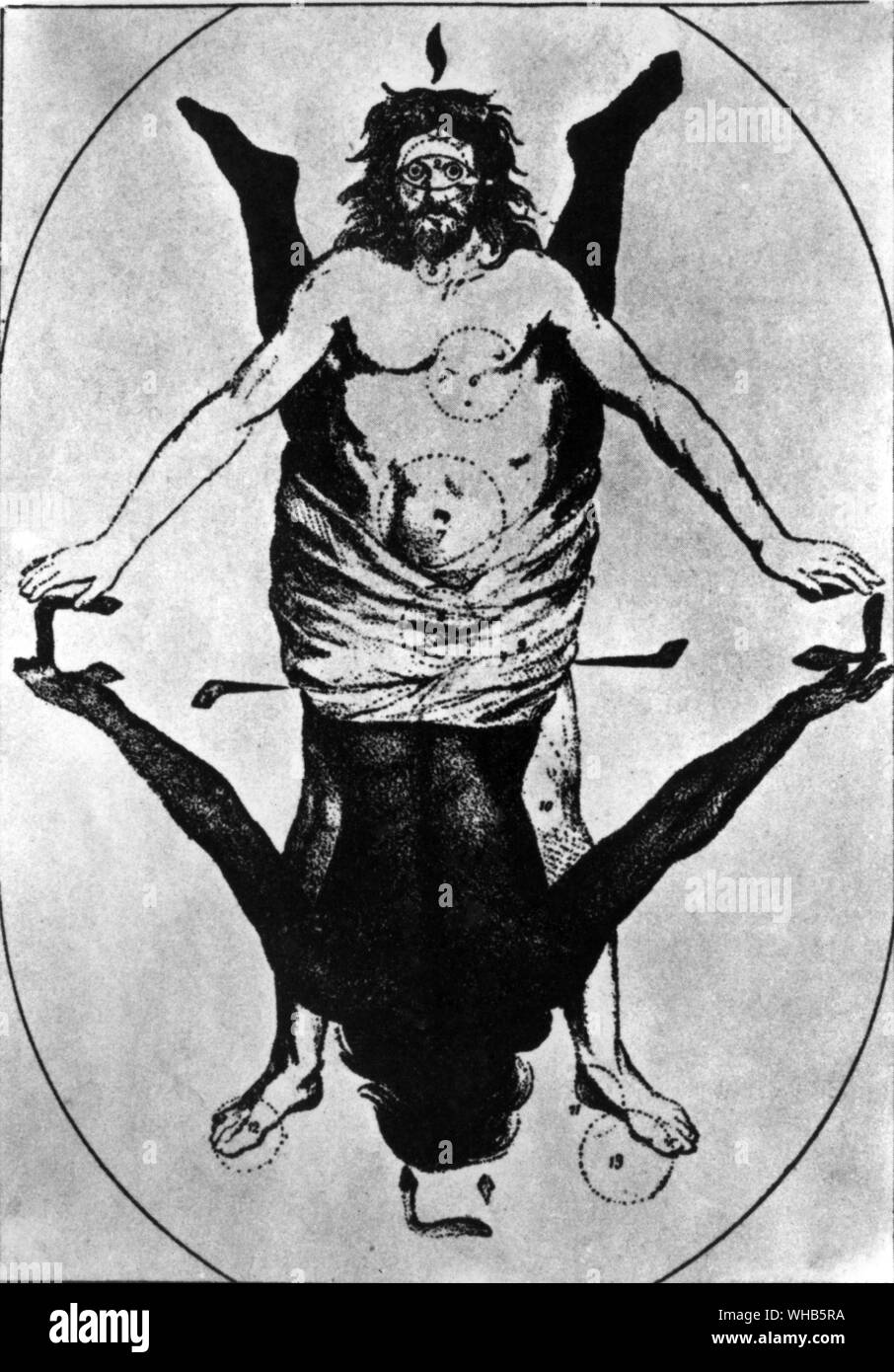 Uno dei simboli di Zohar e misticismo ebraico Foto Stock