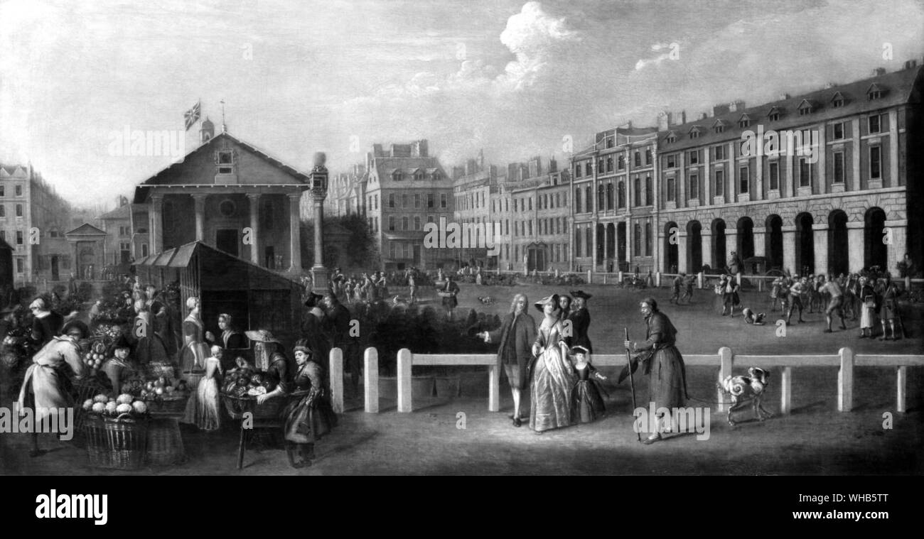 Mercato di Covent Garden : pittura da Balthasar nebot Foto Stock