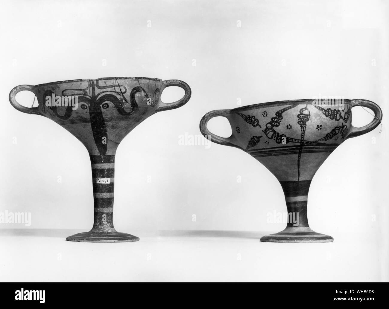 Vasi minoici c. 15-18secolo A.C. Foto Stock