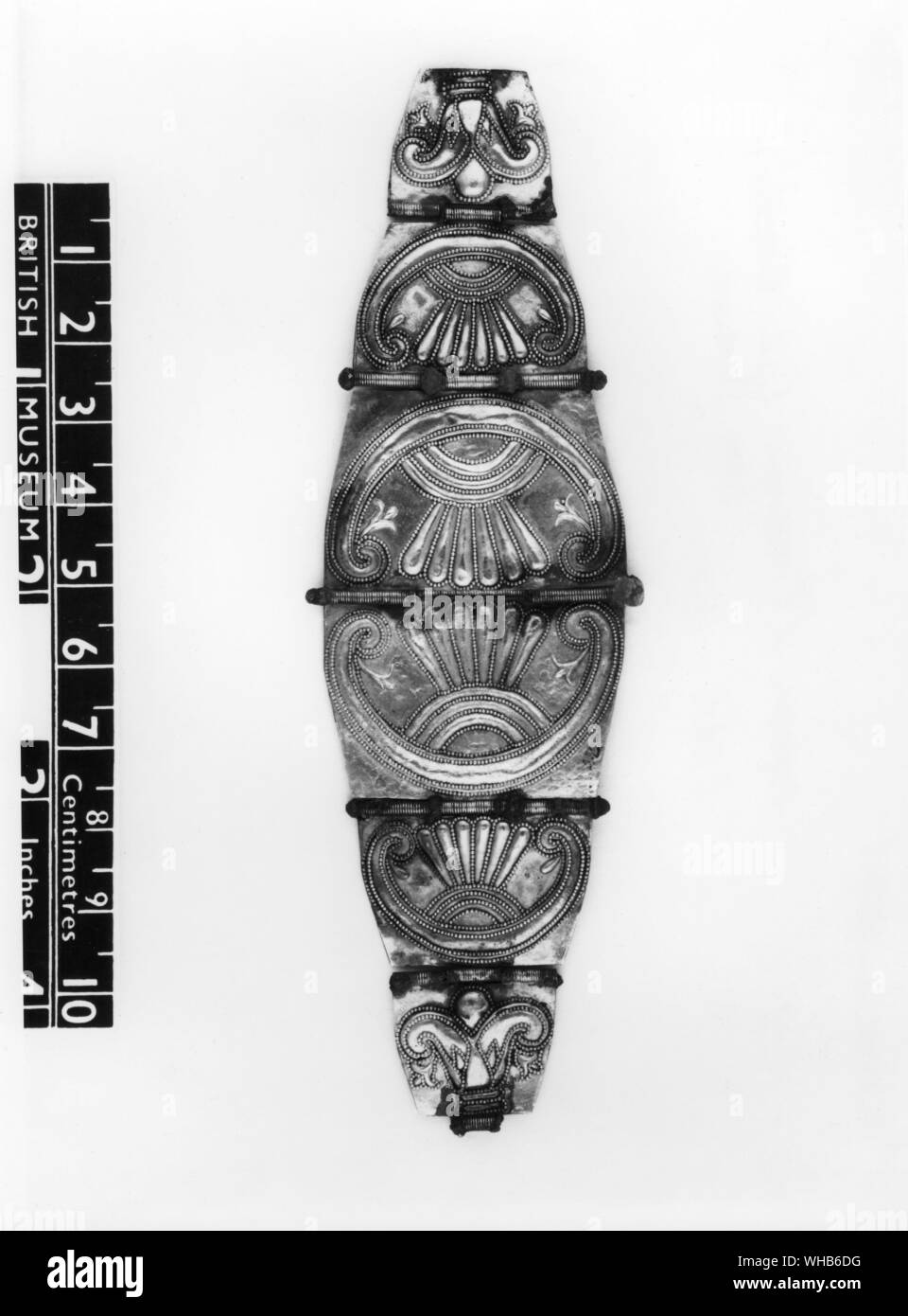 Phonecian bracciale oro dalla Sardegna c.1200-900 BC. . Foto Stock