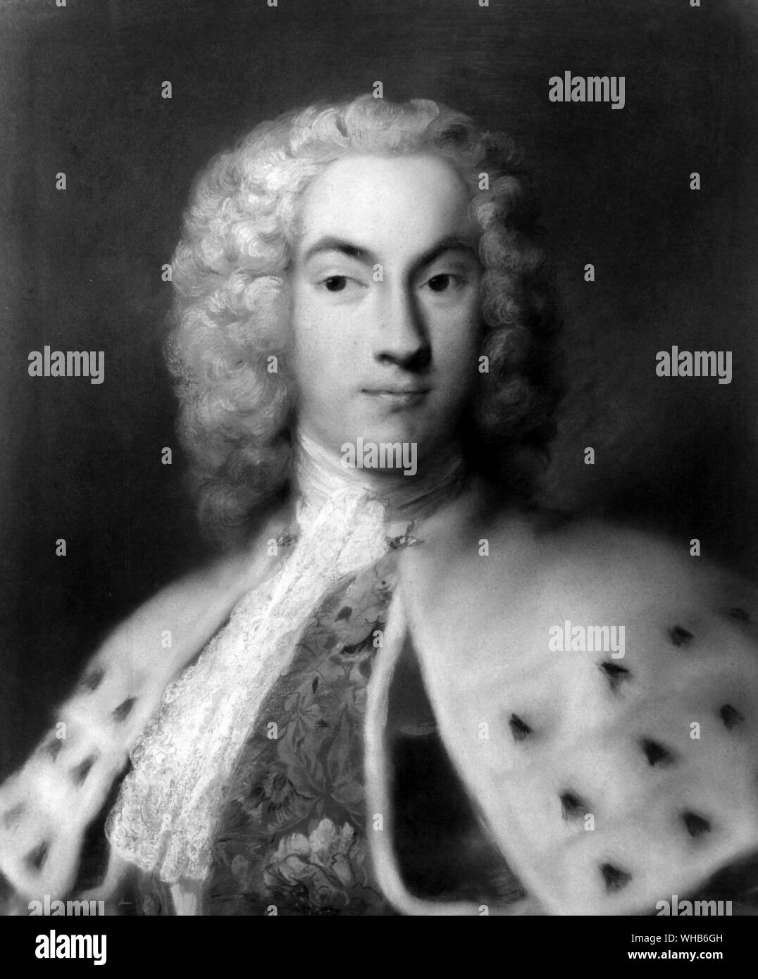 James Cecil, 6° Conte di Salisbury (Venezia, 1733). Di Rosalba Carriera Foto Stock