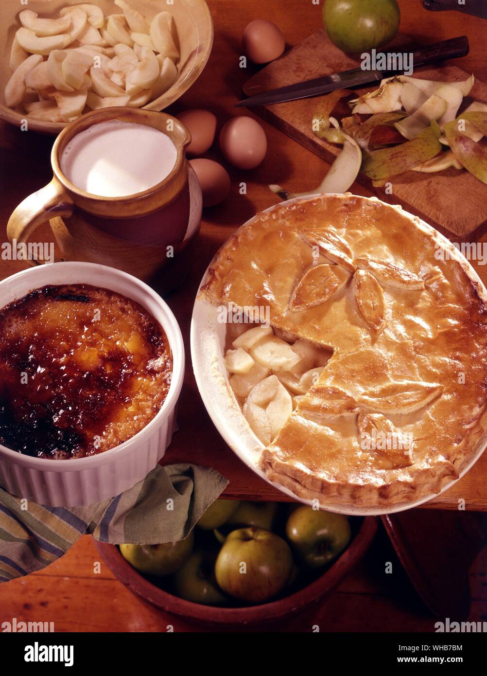 Torta di mele. Foto Stock