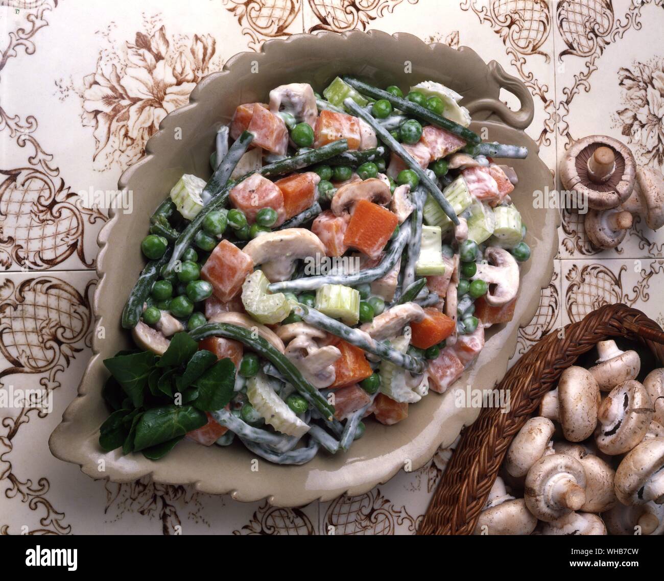 Insalata di verdure. Foto Stock