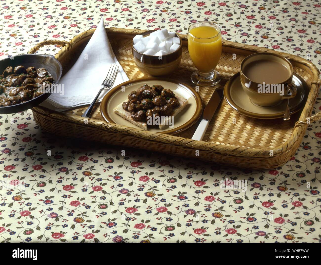 La colazione britannica. Foto Stock