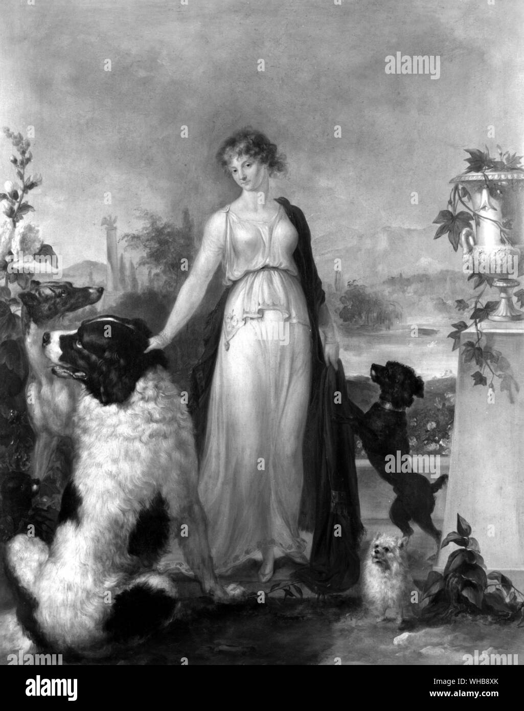 La duchessa di York c.1810 da Peter Eduard Stroehling - Olio su rame nella Royal Collection di Londra. - Frederica Charlotte di Prussia (1791 - 1820) - Frederica ha ricevuto un entusiastico Benvenuto a Inghilterra ma a seguito di un travagliato rapporto con il marito era presto separati. Ella predeceased il marito e morì nel 1820. . Foto Stock