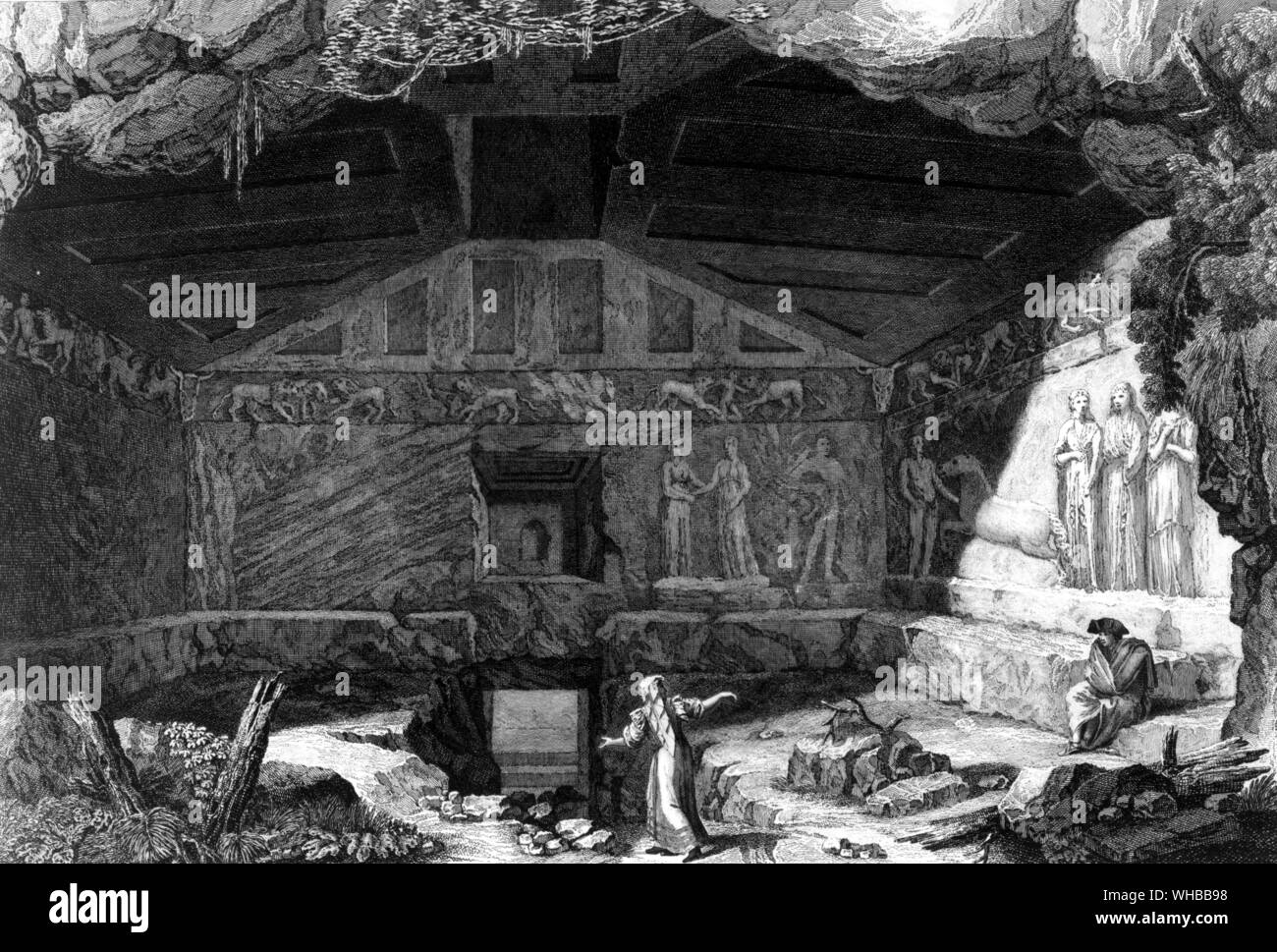 Grotta Intagliata , Verona , Italia Foto Stock