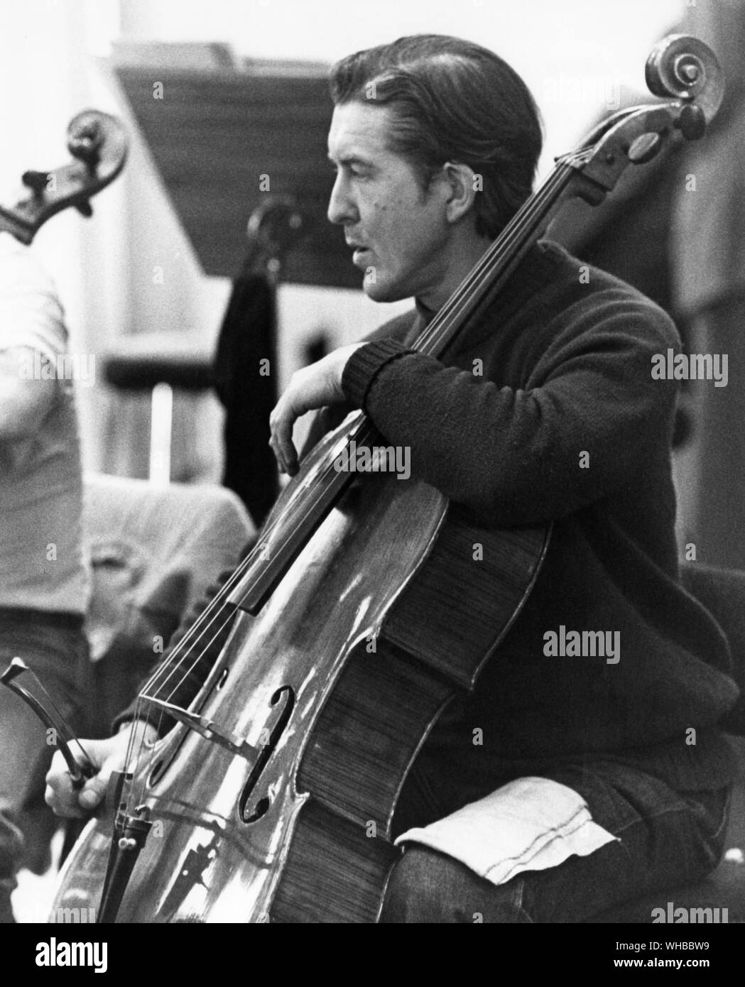 Tom ammassatore - violoncello player. Foto Stock