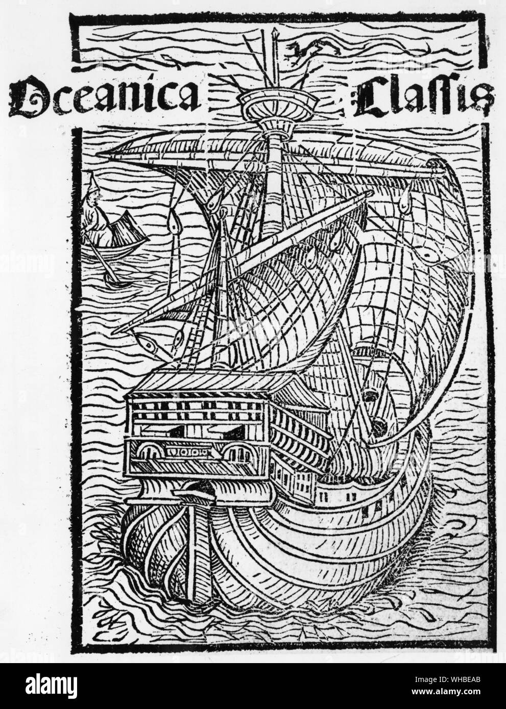 Columbus, Chr. Epistola de insulis nuper inventis. 1493 - la xilografia. Foto Stock