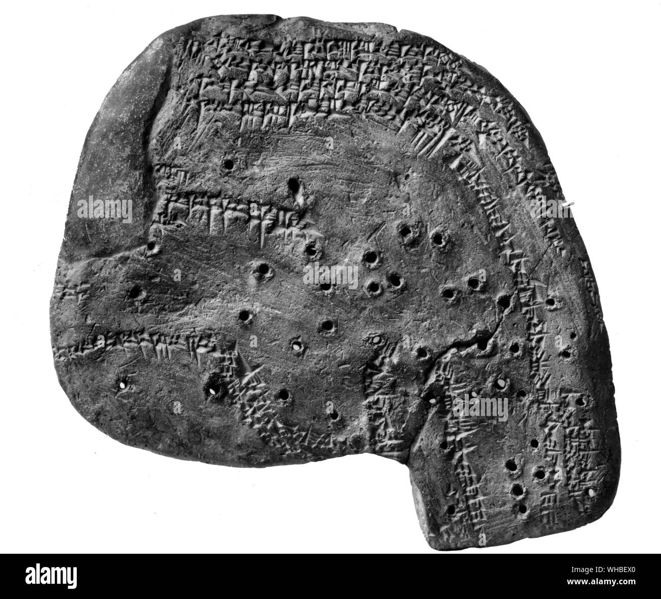 Sumerico clay tablet da Nippur. Foto Stock