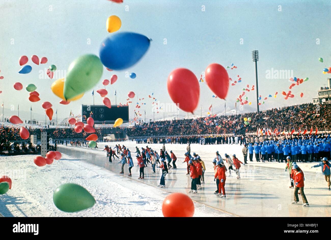 Olimpiadi invernali parade. Foto Stock