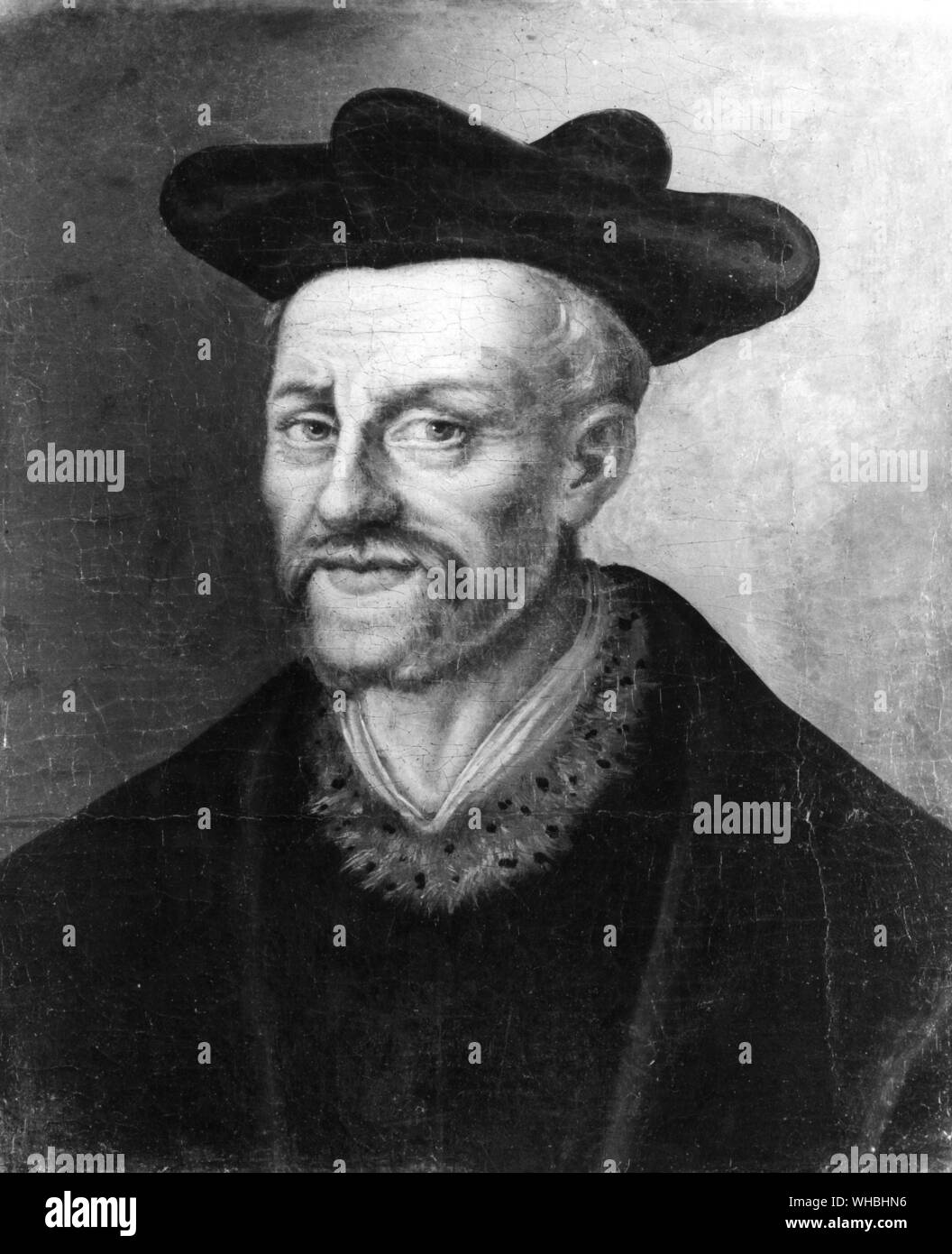 Francois Rabelais. François Rabelais (c. 1494 - Aprile 9, 1553) è stato un grande Rinascimento francese scrittore, medico e umanista rinascimentale Foto Stock