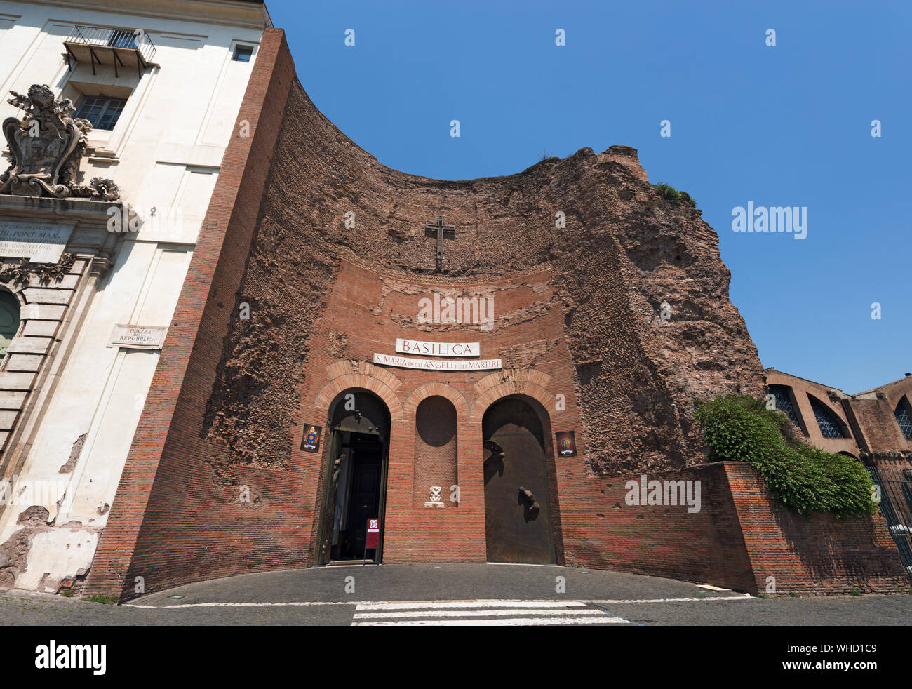 Basilica di Santa Maria degli Angeli e dei Martiri (Santa Maria degli Angeli e dei Martiri di Roma; Italia Foto Stock