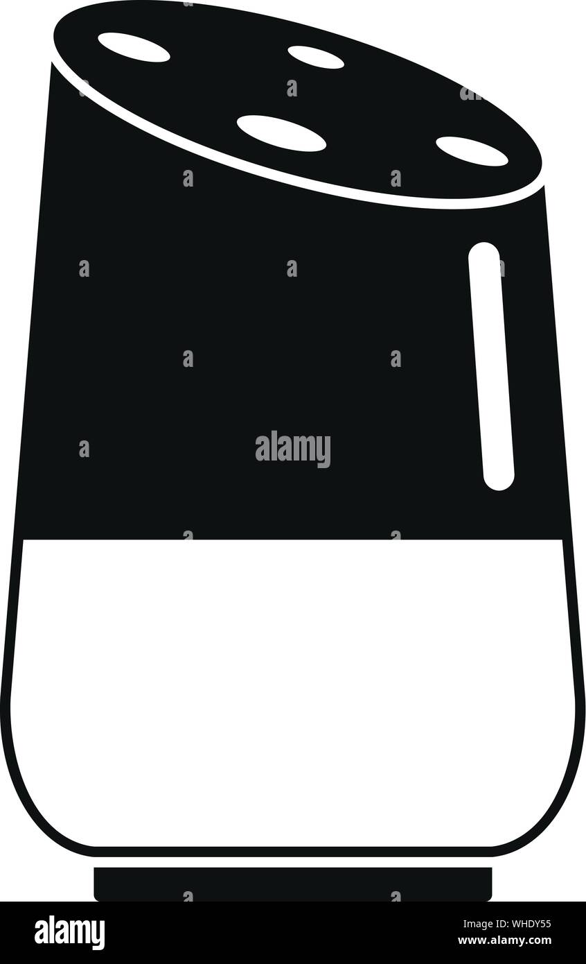 Futura smart icona altoparlante. Illustrazione semplice della futura smart altoparlante Icona vettoriali per il web design isolato su sfondo bianco Illustrazione Vettoriale