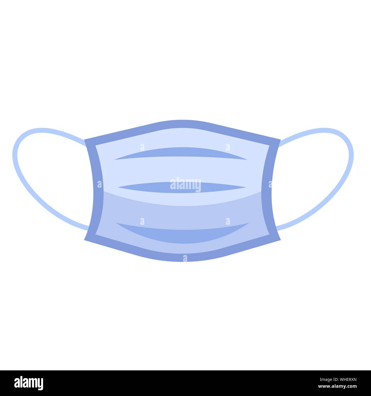 Colorato inquinamento atmosferico maschera facciale, un uomo o una donna medico vettore maschera Illustrazione Vettoriale